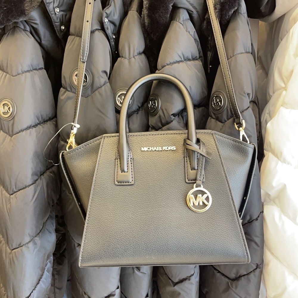 Michael Kors Avril Small Satchel Crossbody Black - Picture 11 of 16